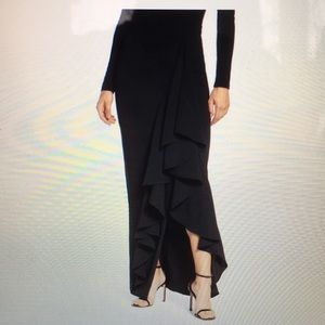 Eliza J Ruffle Side Maxi Skirt